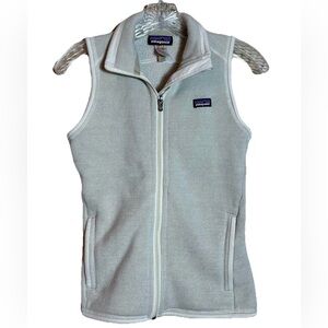 Patagonia Women’s Better Sweater Fleece Vest Gray Full Zip Size XS